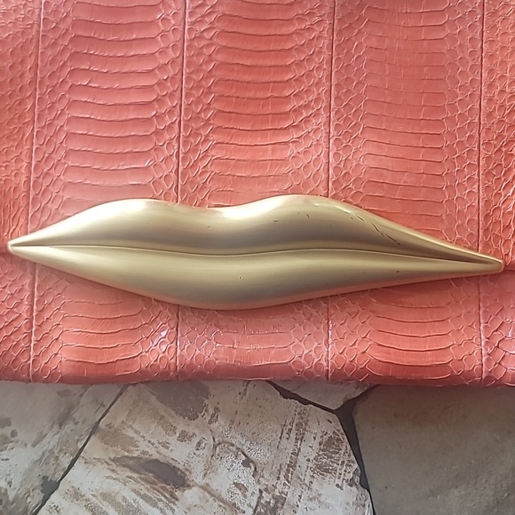 DVF coral snakeskin purse - Picture 2 of 5